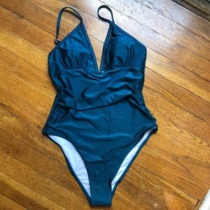 Teal One Piece Bathing Suit